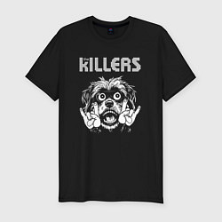 Футболка slim-fit The Killers rock dog, цвет: черный