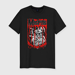 Футболка slim-fit Misfits death comes ripping, цвет: черный