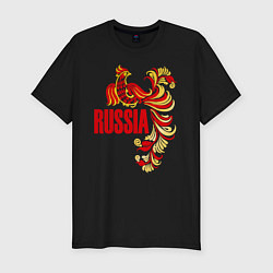 Футболка slim-fit Russia, цвет: черный