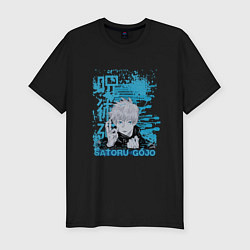 Футболка slim-fit Jujutsu Kaisen Gojo расширение территории, цвет: черный