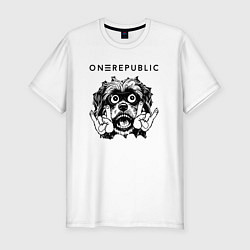 Футболка slim-fit OneRepublic - rock dog, цвет: белый