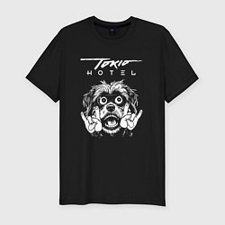 Футболка slim-fit Tokio Hotel rock dog, цвет: черный