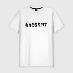 Футболка slim-fit CrossFit спорт, цвет: белый