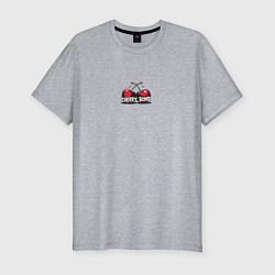 Футболка slim-fit Cherry bomb, цвет: меланж