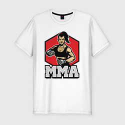 Футболка slim-fit MMA girl, цвет: белый