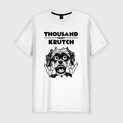 Футболка slim-fit Thousand Foot Krutch - rock dog, цвет: белый