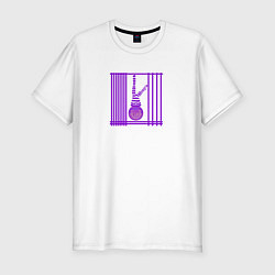 Футболка slim-fit Шляпа и чулки, цвет: белый