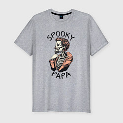 Футболка slim-fit Spooky papa, цвет: меланж