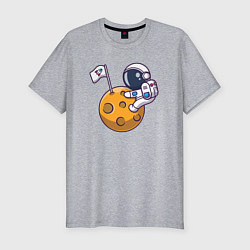 Футболка slim-fit Захватчик Луны, цвет: меланж