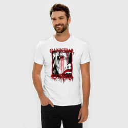 Футболка slim-fit Cannibal corpse - woman face, цвет: белый — фото 2