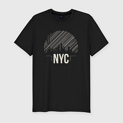 Футболка slim-fit NYC vibe, цвет: черный