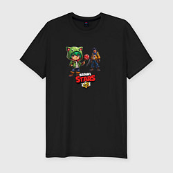 Футболка slim-fit Стиль от Brawl stars, цвет: черный