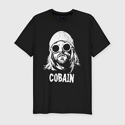 Футболка slim-fit Nirvana - Cobain, цвет: черный