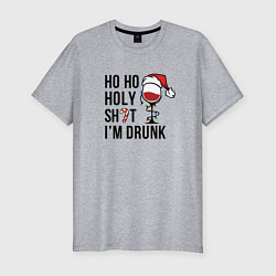 Футболка slim-fit Im drink - New Year, цвет: меланж