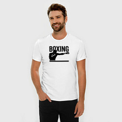 Футболка slim-fit Боксер boxing, цвет: белый — фото 2