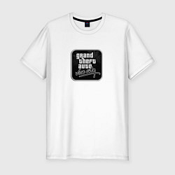 Футболка slim-fit GTA logo black, цвет: белый