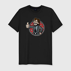 Футболка slim-fit Крутой профессор, цвет: черный