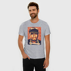Футболка slim-fit 50 cent get rich, цвет: меланж — фото 2