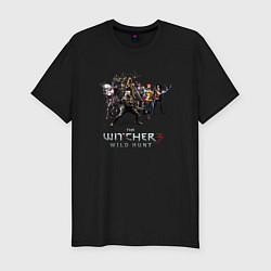 Футболка slim-fit The Witcher 3 team, цвет: черный