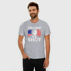 Футболка slim-fit Trump shot, цвет: меланж — фото 2