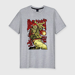 Футболка slim-fit Limp Bizkit skull, цвет: меланж