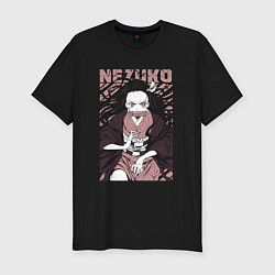 Футболка slim-fit Nezuko black total cost, цвет: черный