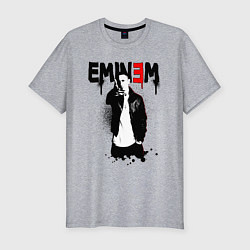 Футболка slim-fit Eminem finger, цвет: меланж