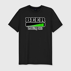 Футболка slim-fit Beer loading, цвет: черный