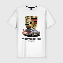 Футболка slim-fit Porsche GT 3 RS motorsport, цвет: белый