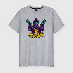 Футболка slim-fit Magic halloween, цвет: меланж