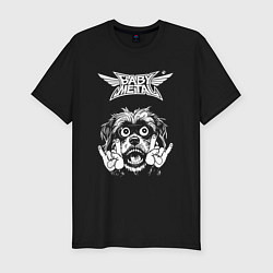 Футболка slim-fit Babymetal rock dog, цвет: черный