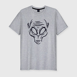 Футболка slim-fit Инопланетный житель, цвет: меланж
