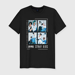 Футболка slim-fit Stray kids rock star, цвет: черный