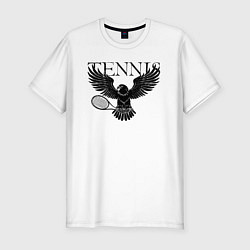 Футболка slim-fit Теннис с орлом, цвет: белый