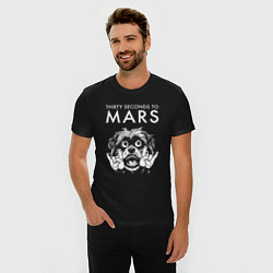 Футболка slim-fit Thirty Seconds to Mars rock dog, цвет: черный — фото 2