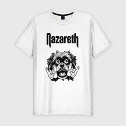 Футболка slim-fit Nazareth - rock dog, цвет: белый