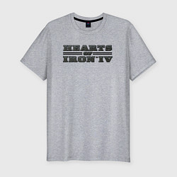 Футболка slim-fit Logo Hearts of Iron, цвет: меланж