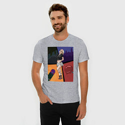 Футболка slim-fit Breaking, цвет: меланж — фото 2