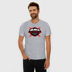 Футболка slim-fit MMA fight, цвет: меланж — фото 2