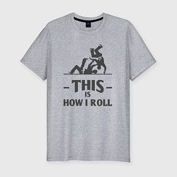 Футболка slim-fit Judo how i roll, цвет: меланж