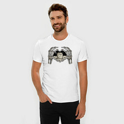 Футболка slim-fit Love grave, цвет: белый — фото 2