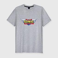 Футболка slim-fit Team Sonic racing - logo, цвет: меланж