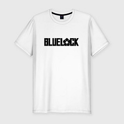 Футболка slim-fit Bluelock - блюлок надпись, цвет: белый