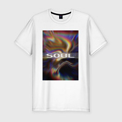 Футболка slim-fit Арт Soul, цвет: белый
