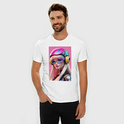 Футболка slim-fit Sweet Barbie - cyberpunk, цвет: белый — фото 2