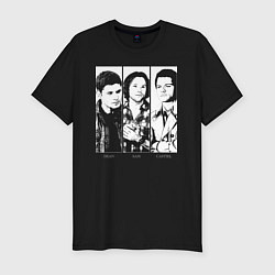 Футболка slim-fit Винчестеры трио чб, цвет: черный