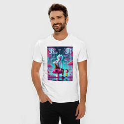 Футболка slim-fit Rick and Morty under the mushrooms, цвет: белый — фото 2