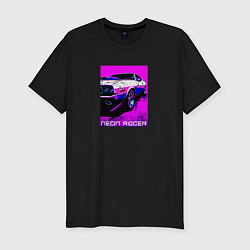 Футболка slim-fit Neon racer, цвет: черный