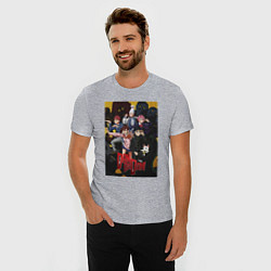 Футболка slim-fit Дандадан: Все герои, цвет: меланж — фото 2