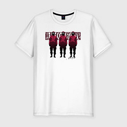 Футболка slim-fit Три солдата, цвет: белый